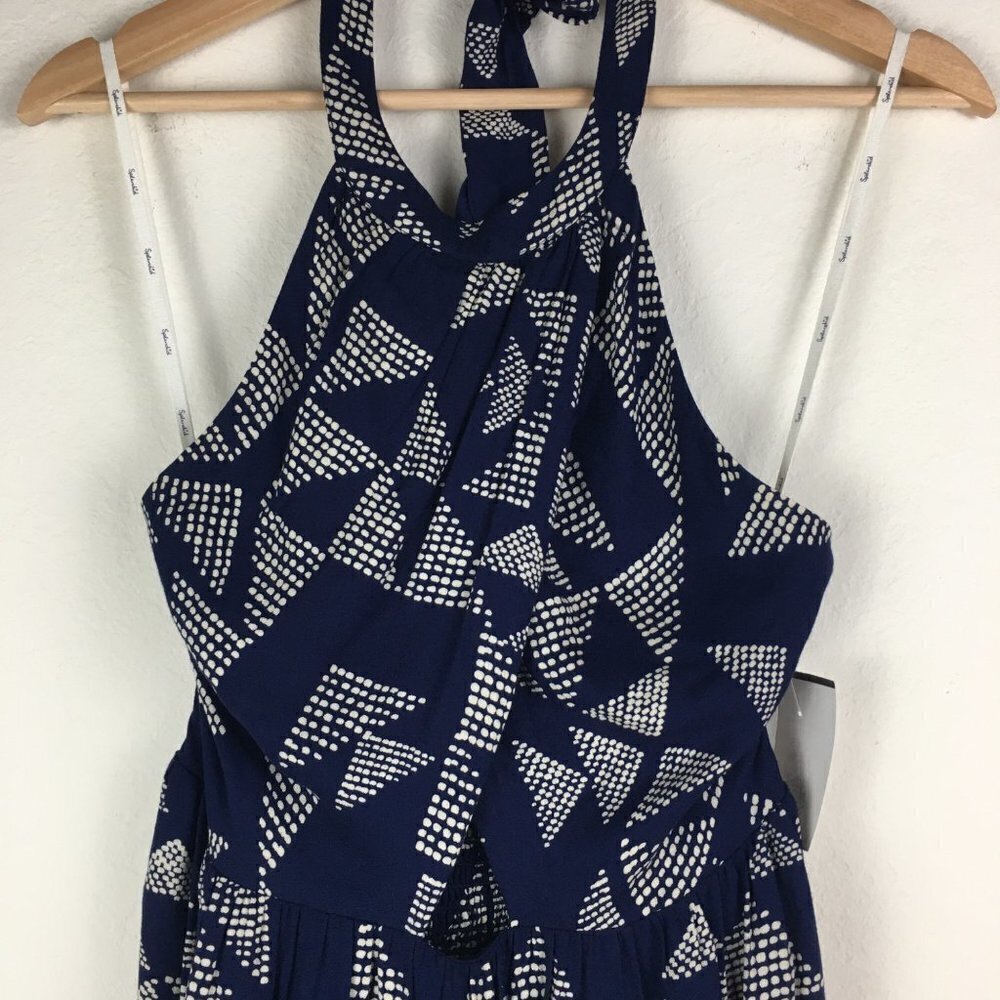 Splendid Navy & White Halter Dress Size X-Small - Picture 5 of 10